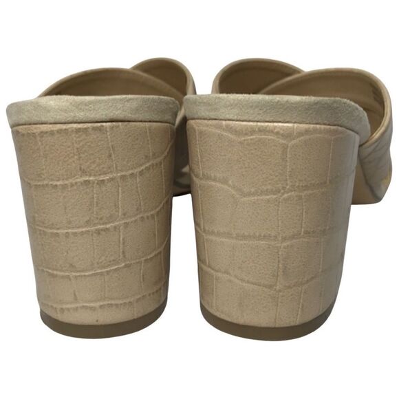 Ann Taylor Factory Beige Slides Sandals Size 8 1/2 M - Picture 4 of 9